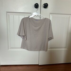 Zara Women's Short Sleeve Tee in Light Taupe